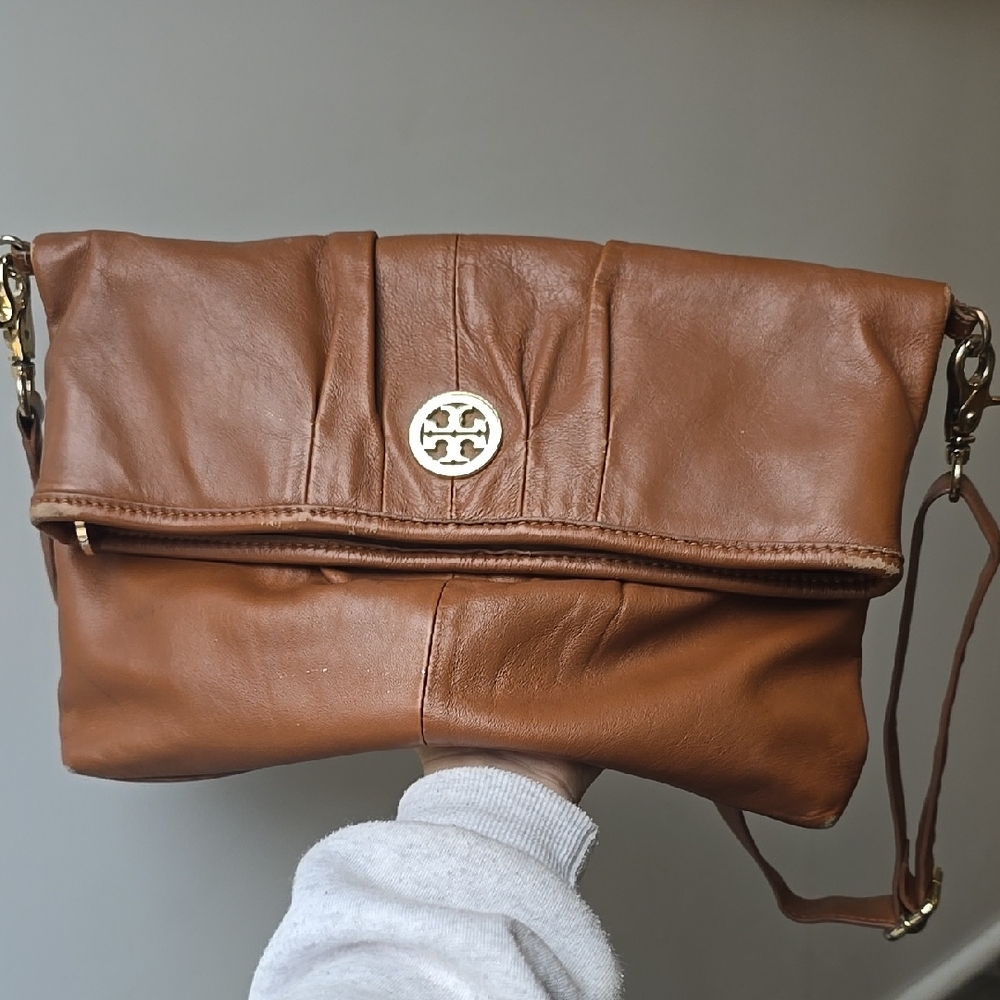 Tory Burch Tan Leather Crossbody Bag